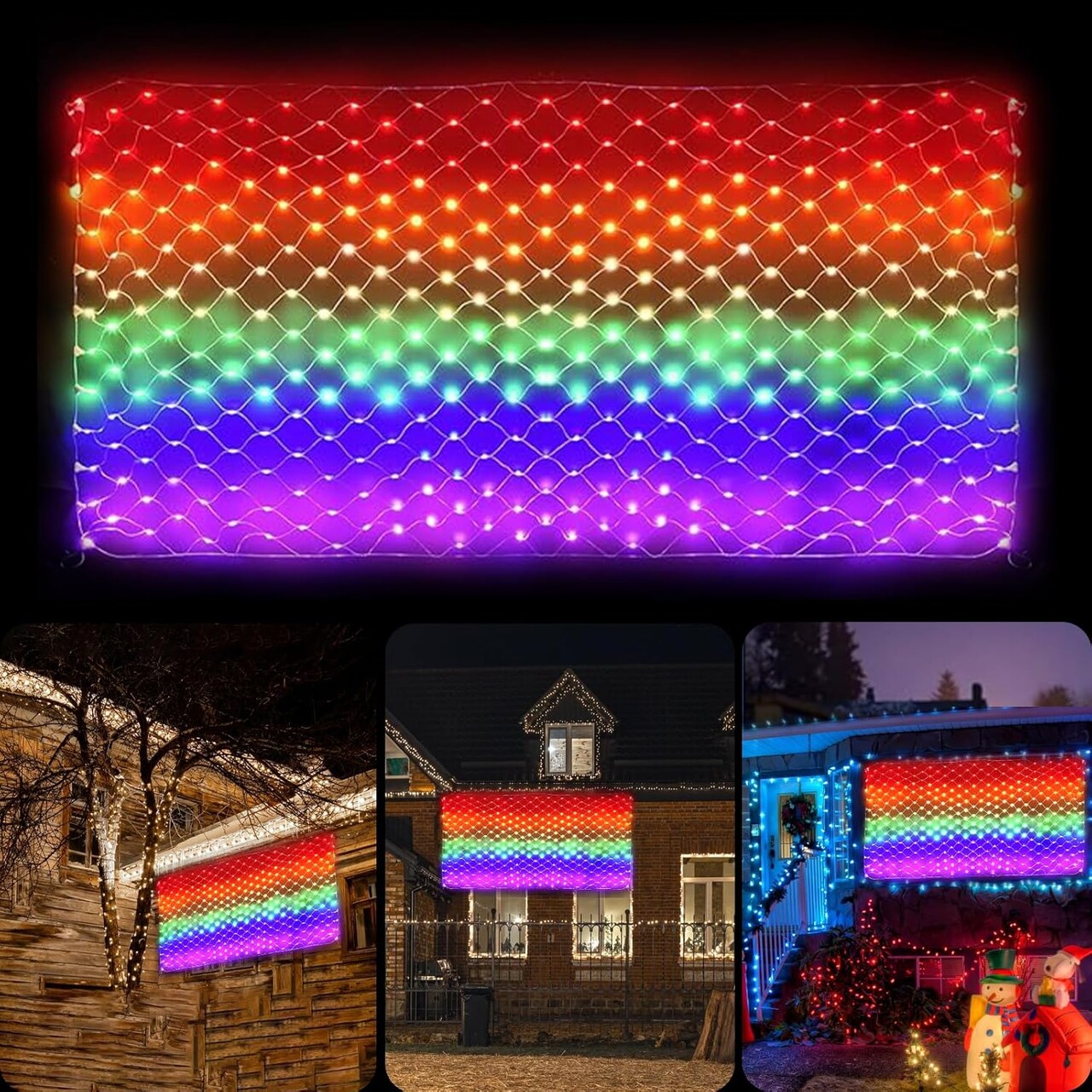 8 Modes LGBTQ Pride Flag with 384 Super Bright LED (Rainbow Flag)